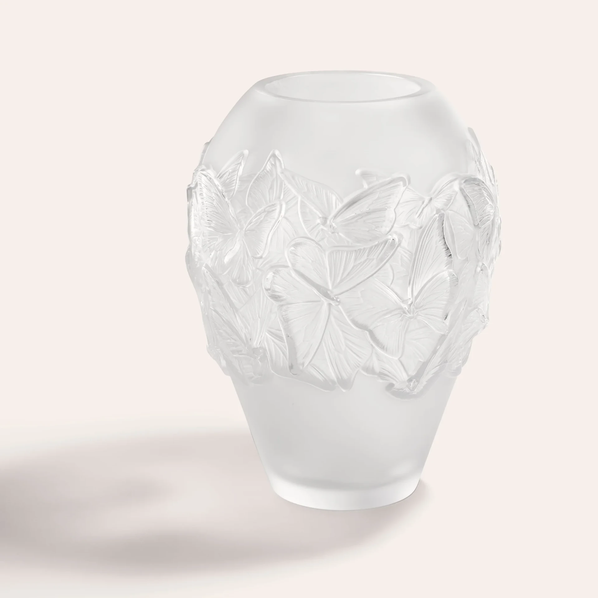 Lalique, Papillons, Vase, clear