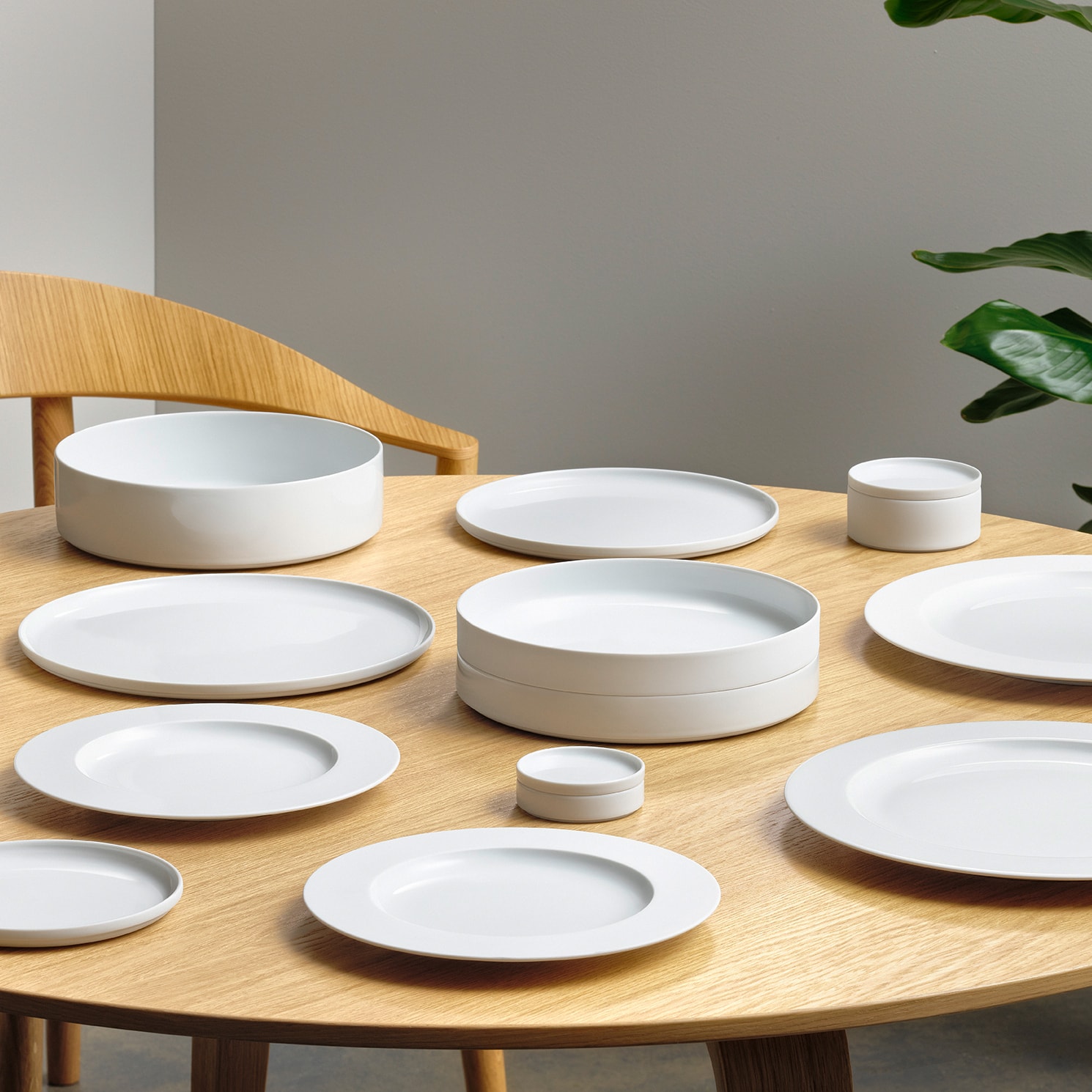 Fürstenberg, Datum white, Breakfast plate with rim
