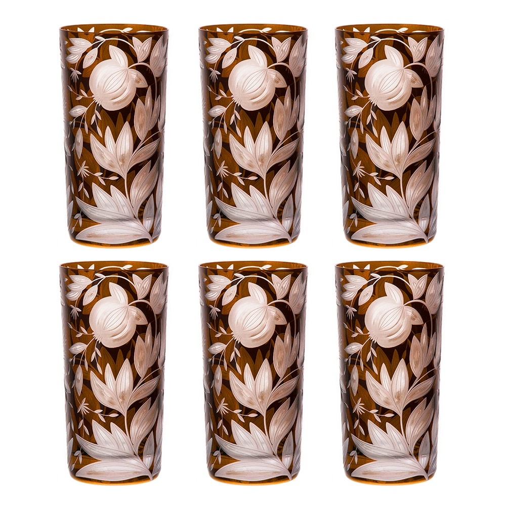 Artel, Verdure highball glasses, Highball glass, walnut