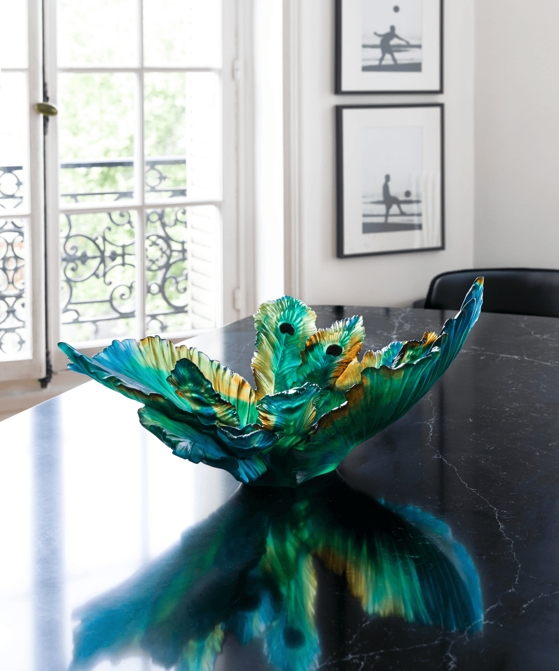 Daum, Fleur de Paon, Centrepiece