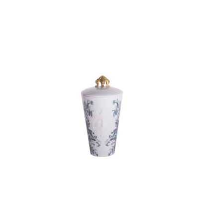 Haviland, Stanislas blue grey, Medium scented candle with lid