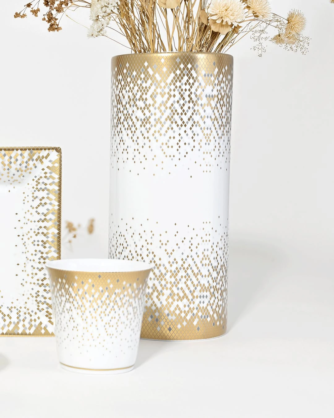 Haviland, Souffle d'or, Vase