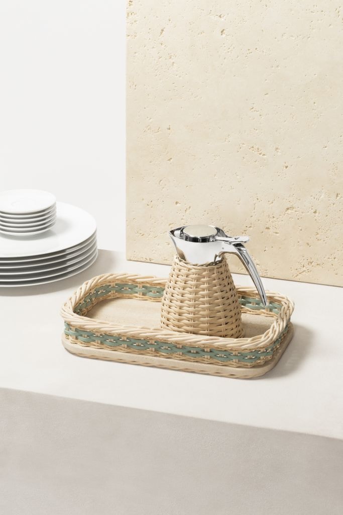 Pigment France, Orsay travertine trays, Rectangular tray, mini