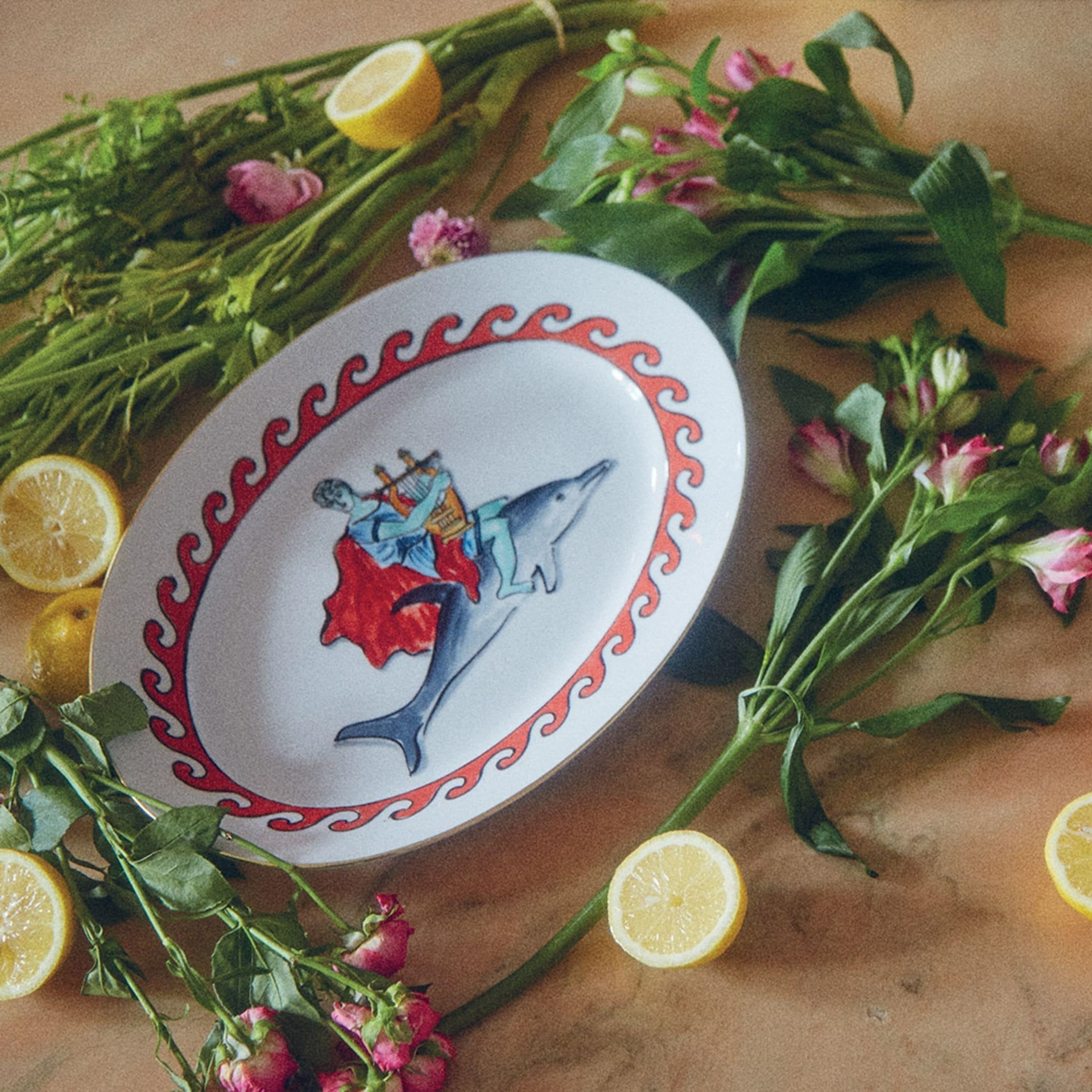 Ginori 1735, Il viaggio di Nettuno, Large oval platter