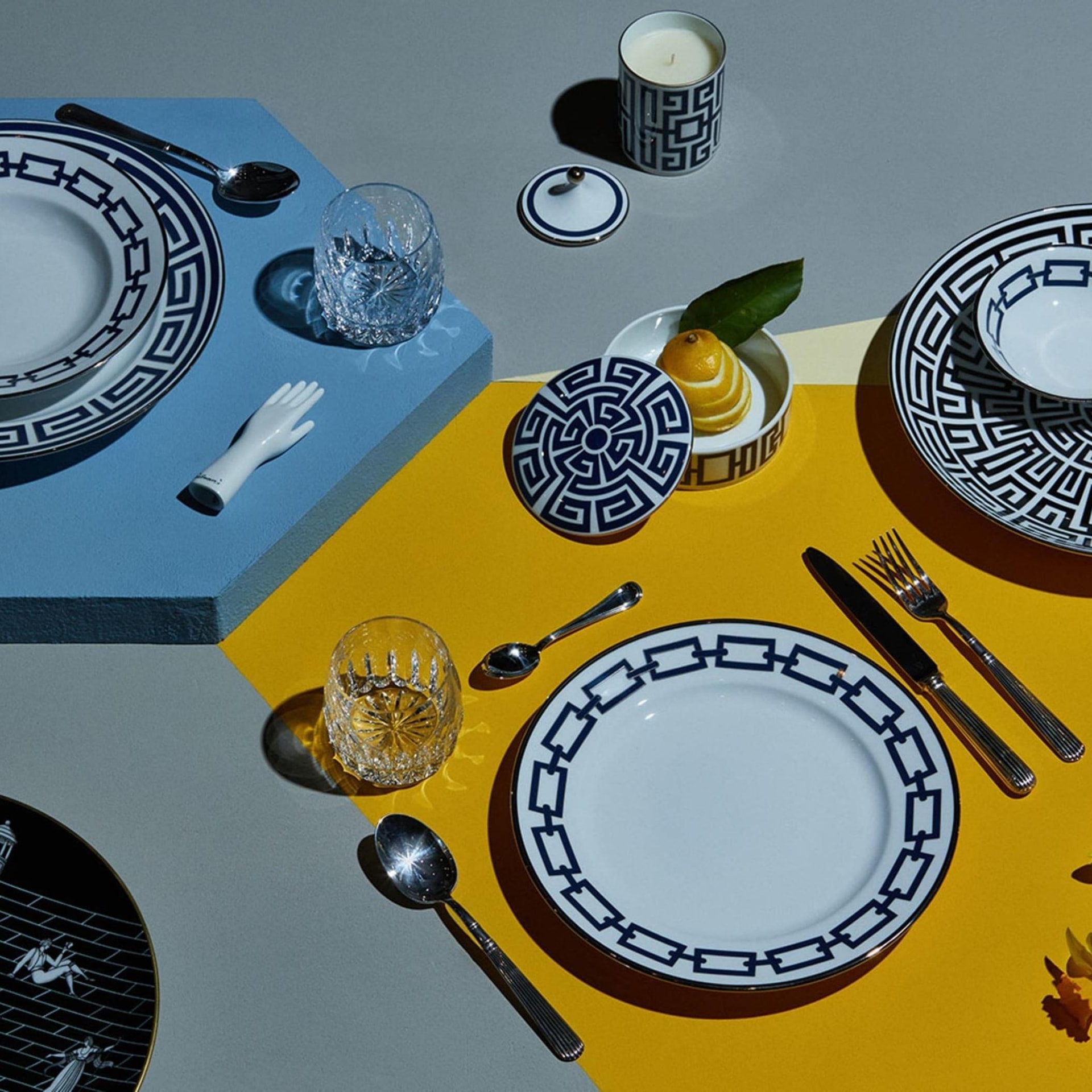 Ginori 1735, Catene Zaffiro, Soup plate