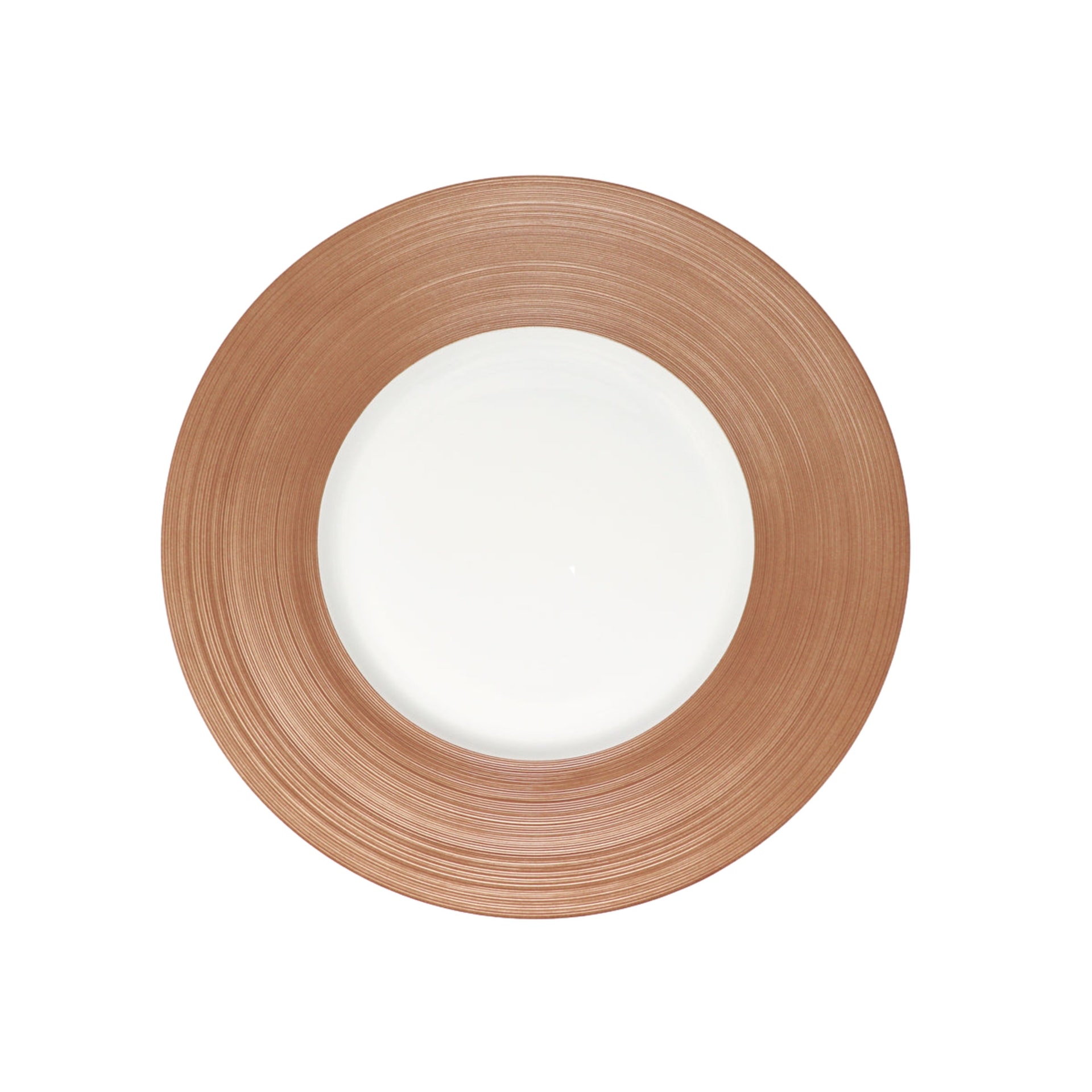 J.L Coquet, Hémisphère Pink Metalliс, Flat dish with rim