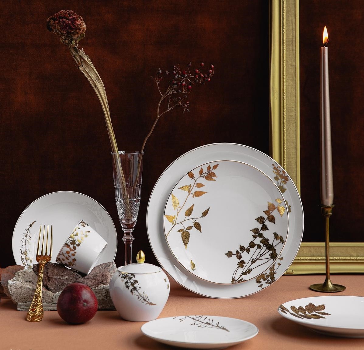 Bernardaud, Vegetal Gold, Bread and butter plate