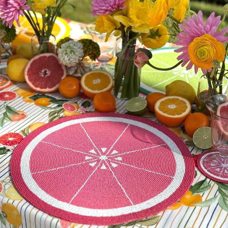 Von Gern Home, Citrus, Grapefruit Placemat