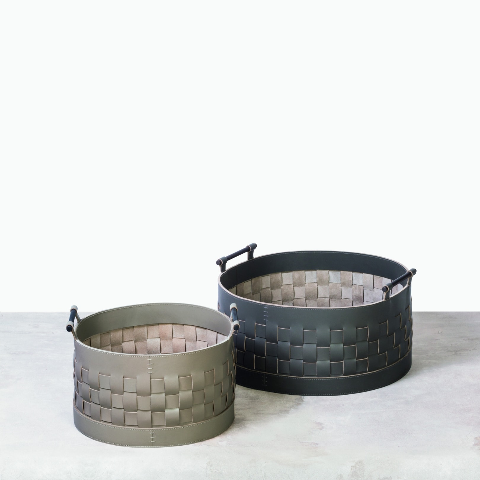 Rabitti 1969, Ravenna storage baskets, Basket round low, small