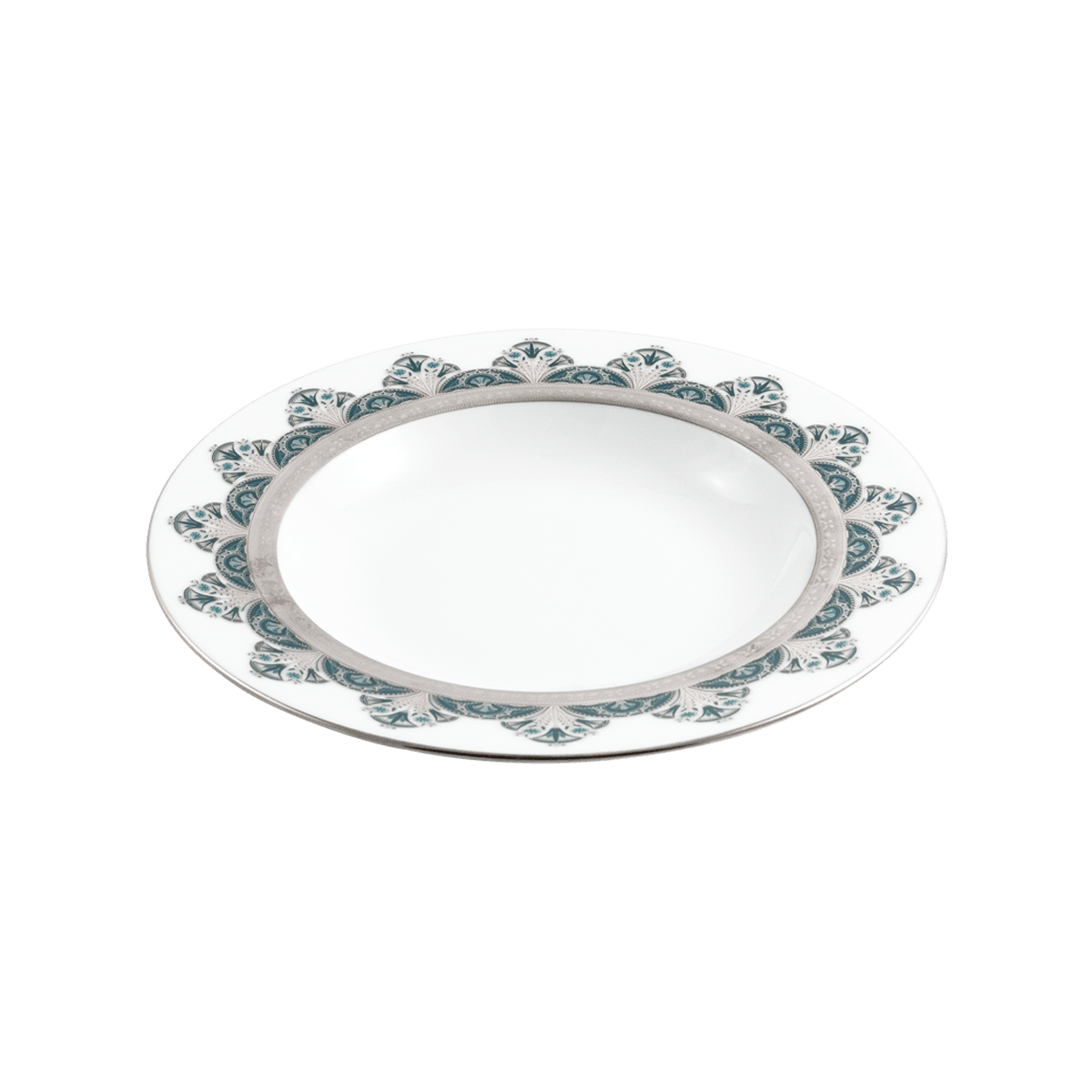 Haviland, Rêves du Nil Platinum, Rim Soup Plate, set of 2