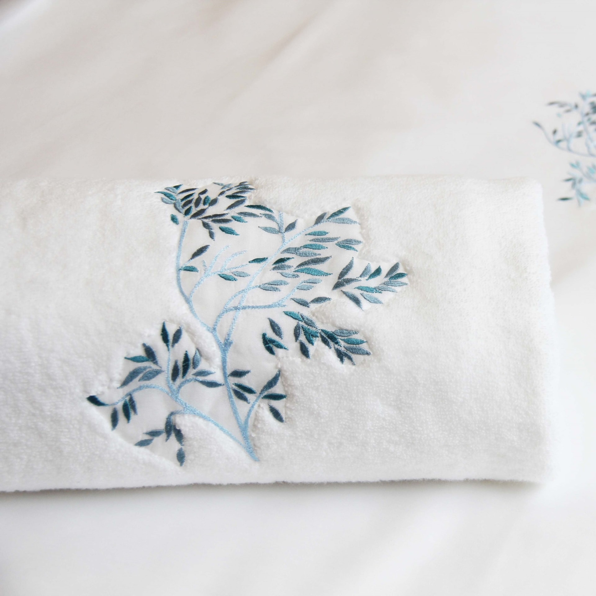 Valombreuse, Nagoya bath linen, Shower sheet, blue