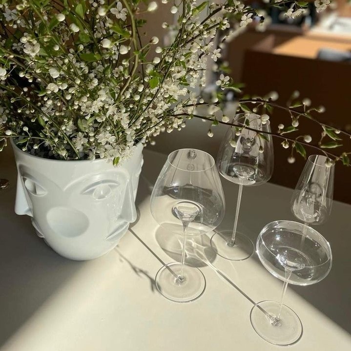 Sieger by Fürstenberg, Objects to a Muse, Faces glazed wine cooler