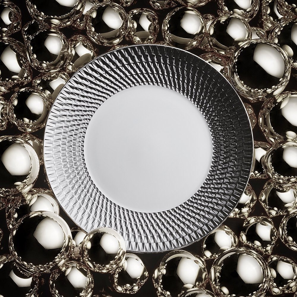 Bernardaud, Twist Platinum, Salad plate