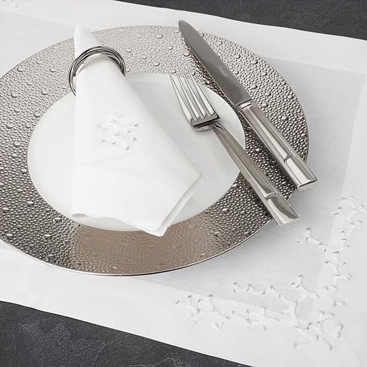 Bernardaud, Ecume Platinum, Medium salad bowl
