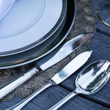 Christofle, Albi cutlery, silver plated, Table spoon