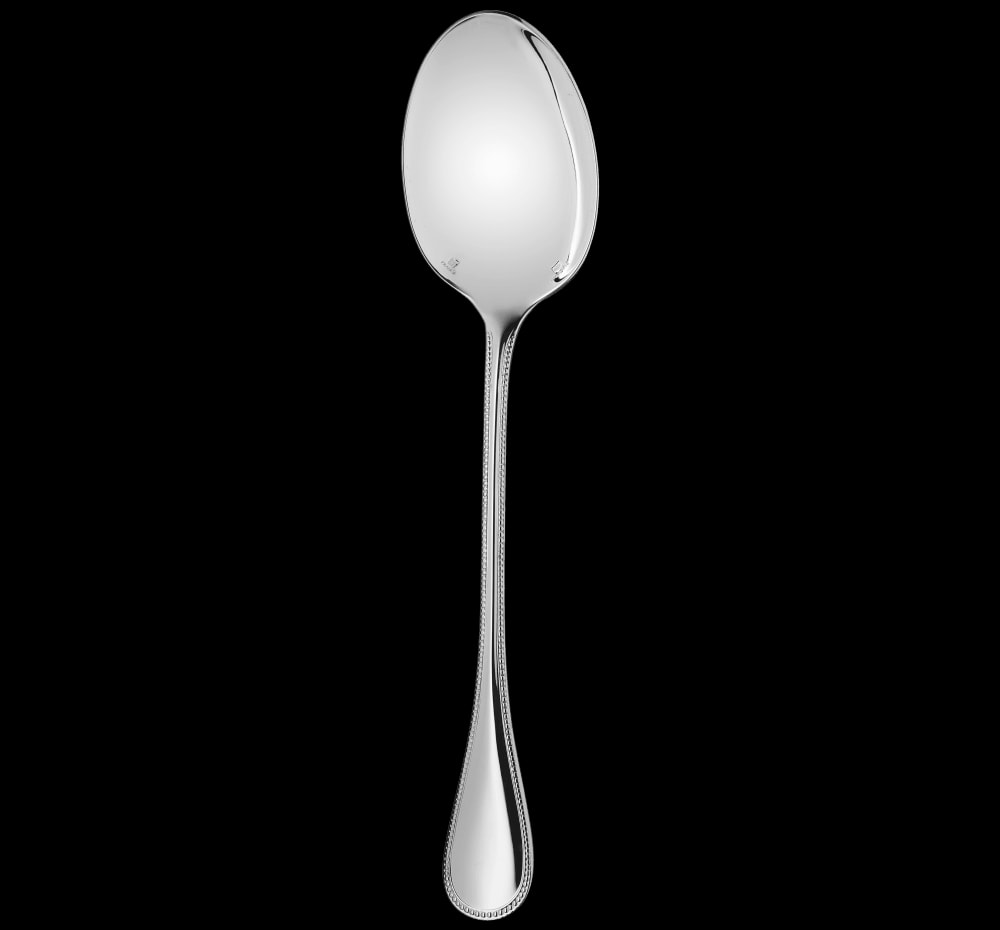 Christofle, Perles cutlery, silver plated, Serving spoon