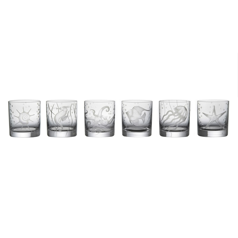 Artel, Sea life double old fashioned tumblers, Double old fashioned tumbler, jellyfish