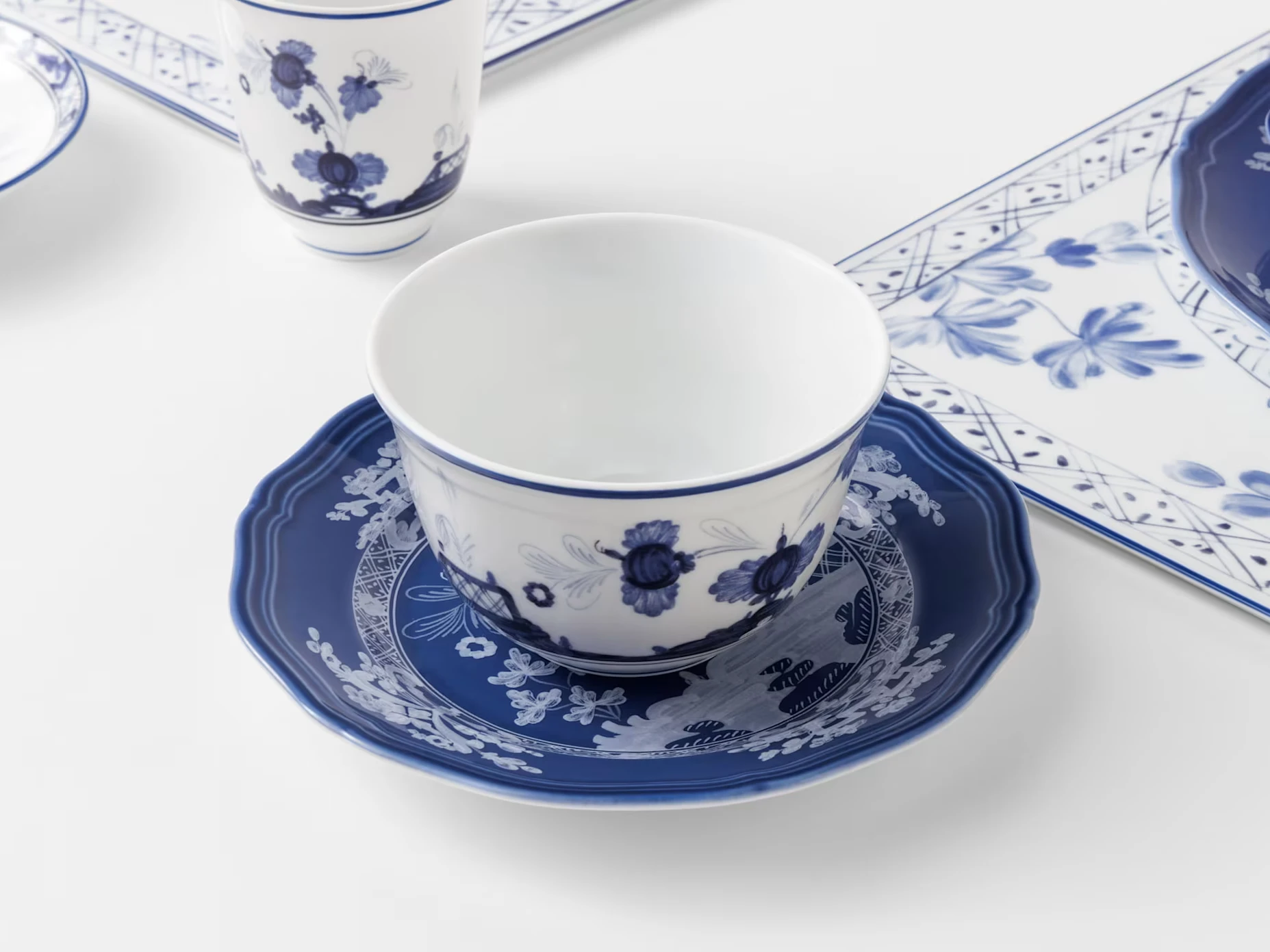 Ginori 1735, Oriente Italiano Indaco, Set of 2 rice bowls