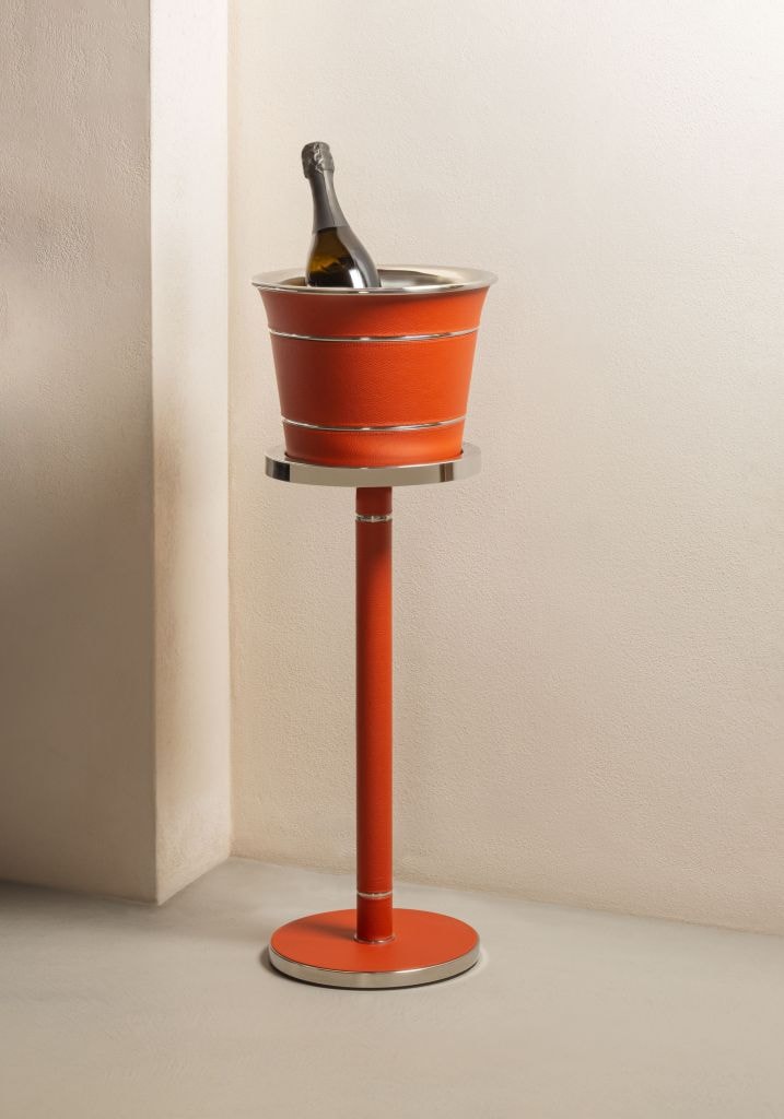 Poltrona Frau, Ice buckets, Stand for champagne bucket, red