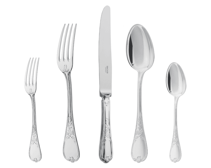 Ercuis Du Barry cutlery, silver plated