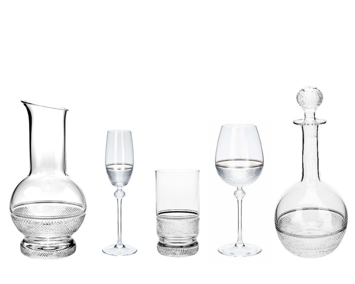 Theresienthal Prestige White Gold crystal glassware