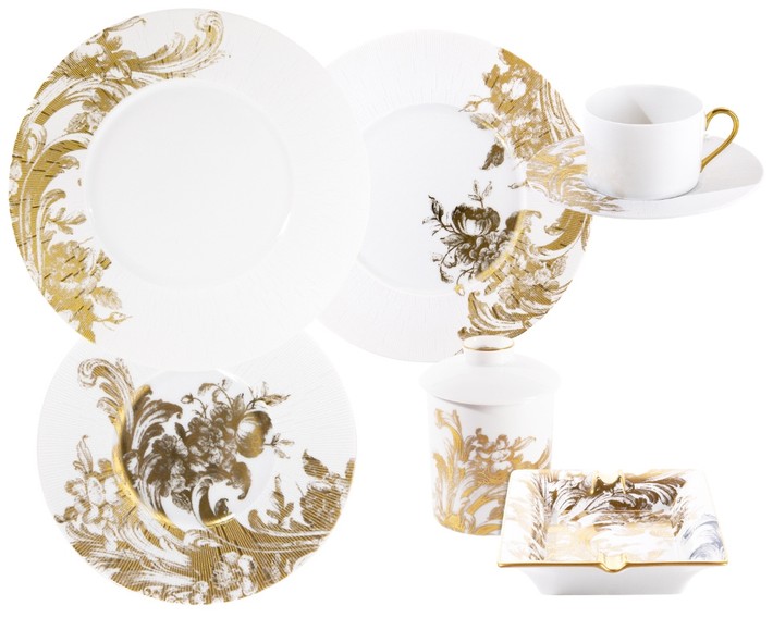 Haviland Stanislas Gold dinnerware collection