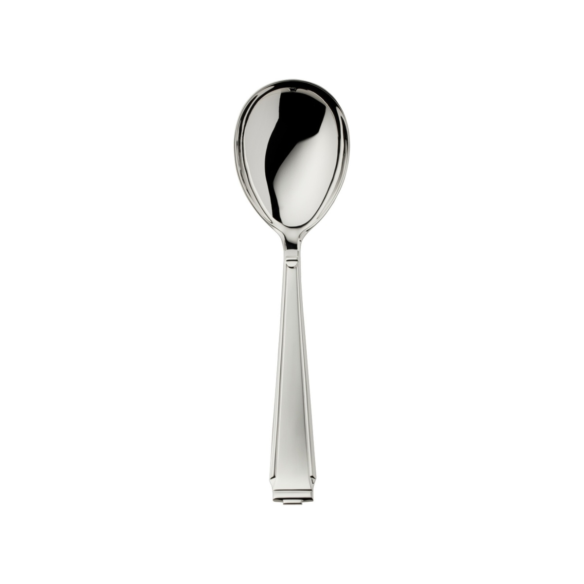 Robbe & Berking, Art Deco cutlery, sterling silver, Compote/salad serving spoon, large