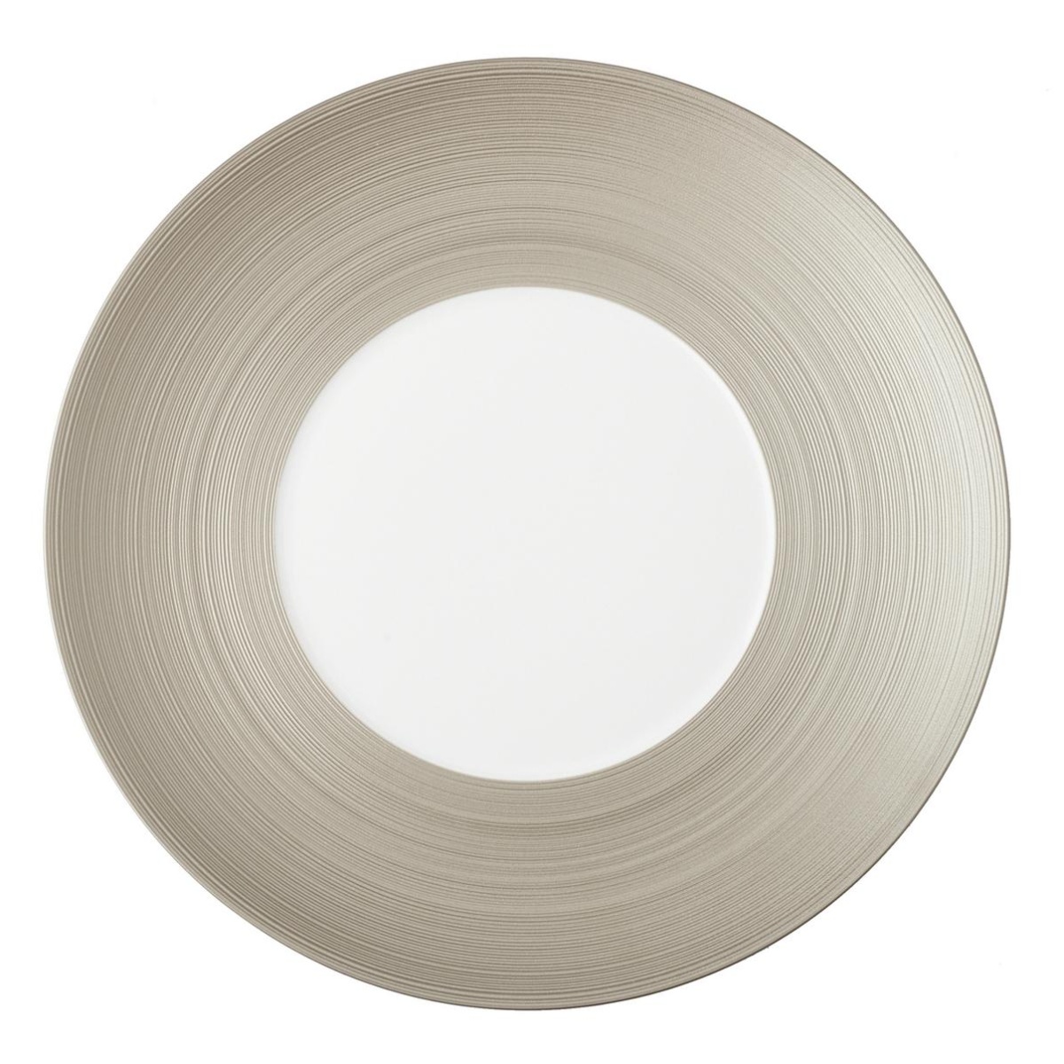 J.L Coquet, Hémisphère Grey Metallic, 29cm plate