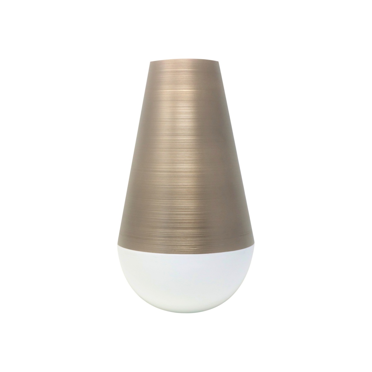 J.L Coquet, Hémisphère Grey Metallic, Vase large