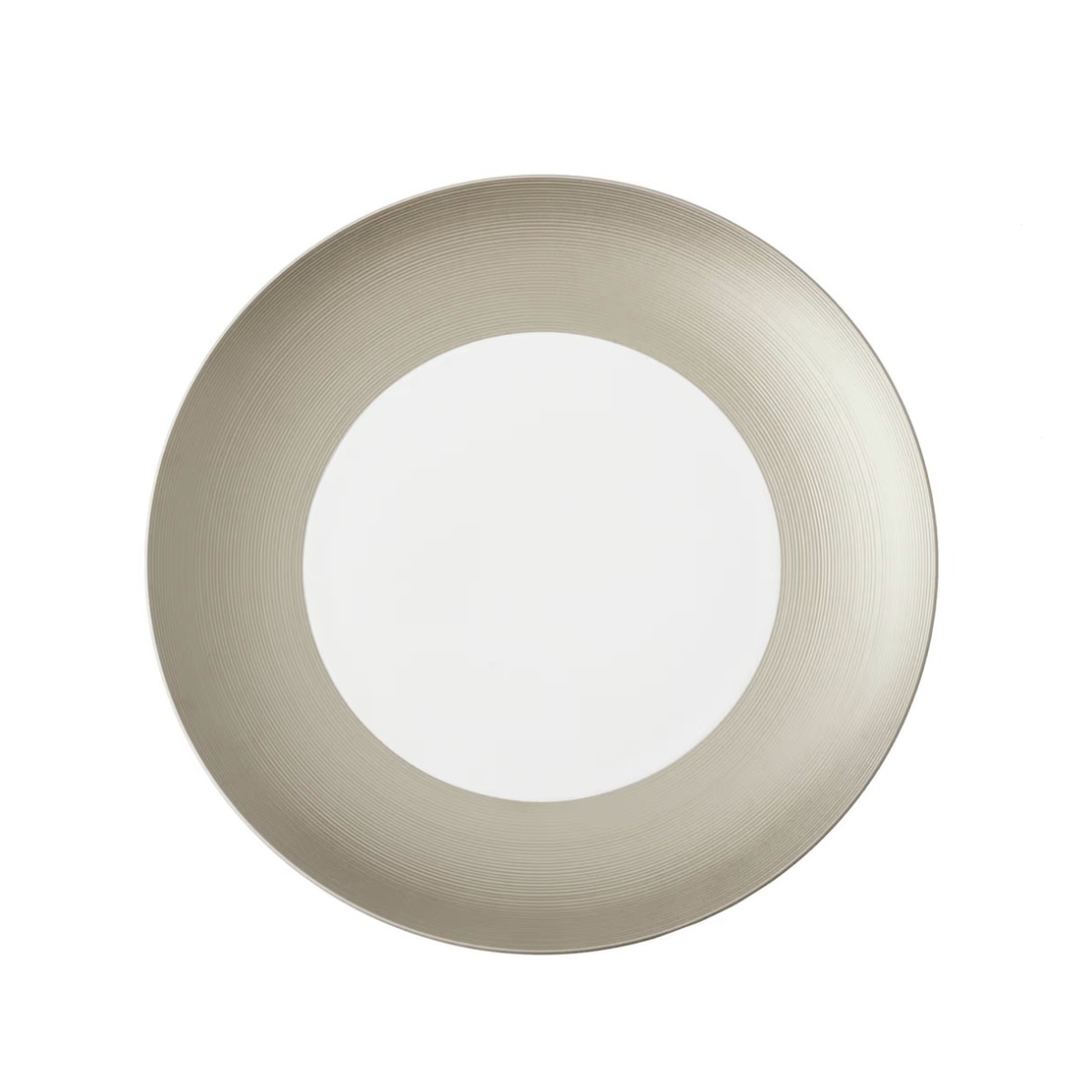 J.L Coquet, Hémisphère Grey Metallic, Flat dish small