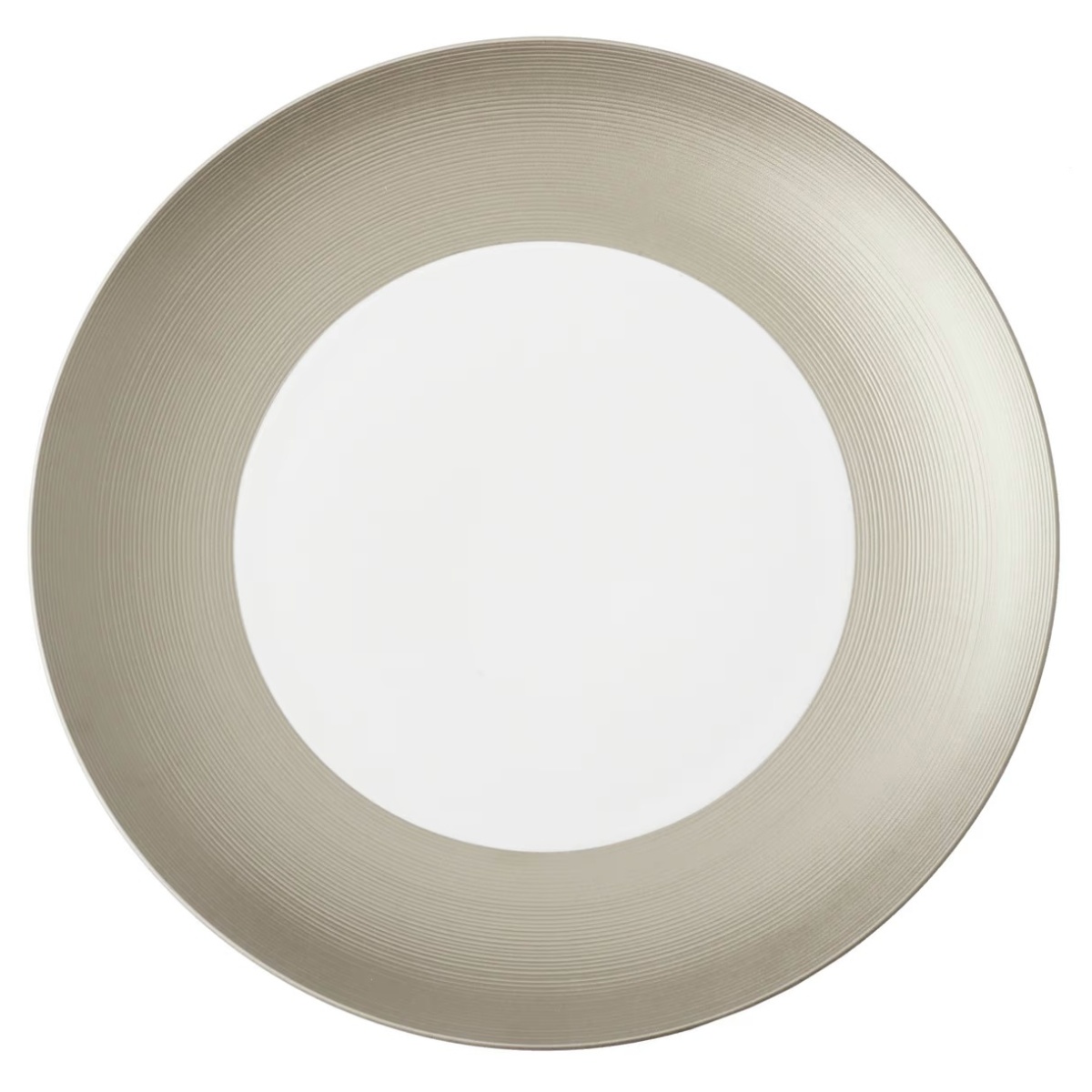 J.L Coquet, Hémisphère Grey Metallic, Flat dish large