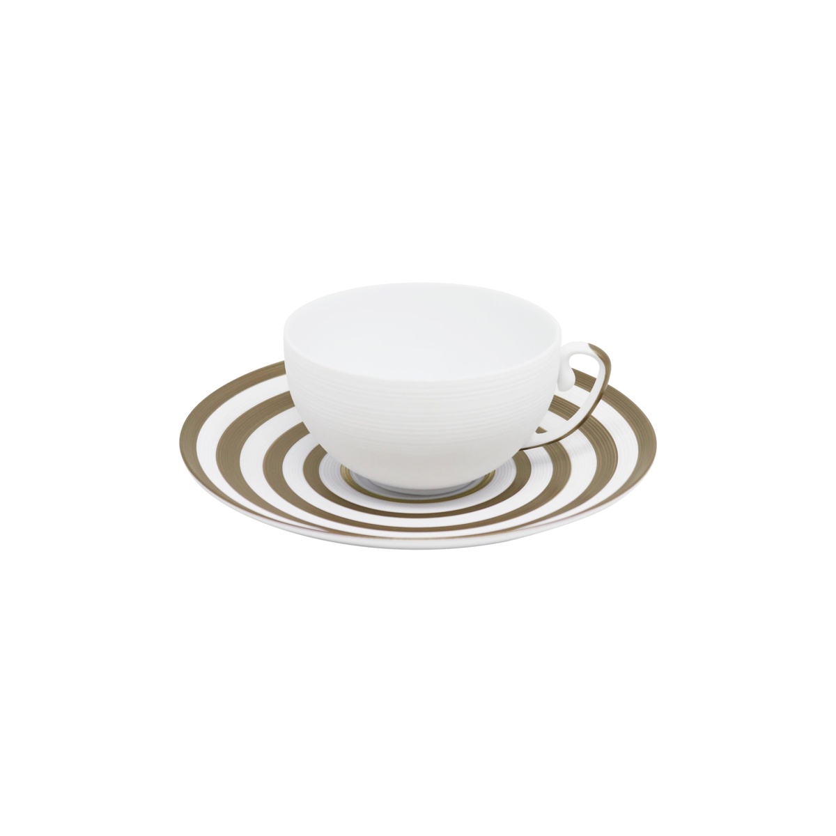 J.L Coquet, Hémisphère Grey Metallic, Tea saucer