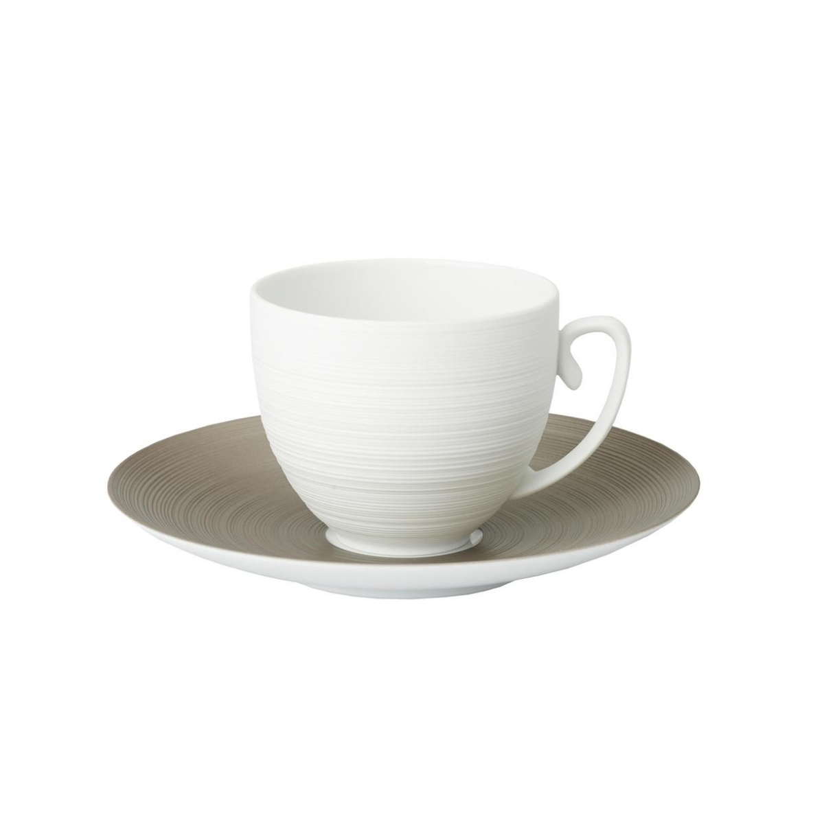 J.L Coquet, Hémisphère Grey Metallic, Coffee saucer extra
