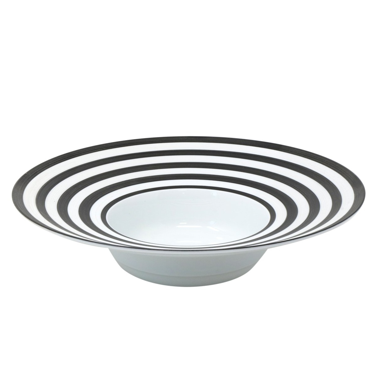 J.L Coquet, Hémisphère Black Bakelite, Rim soup plate, large