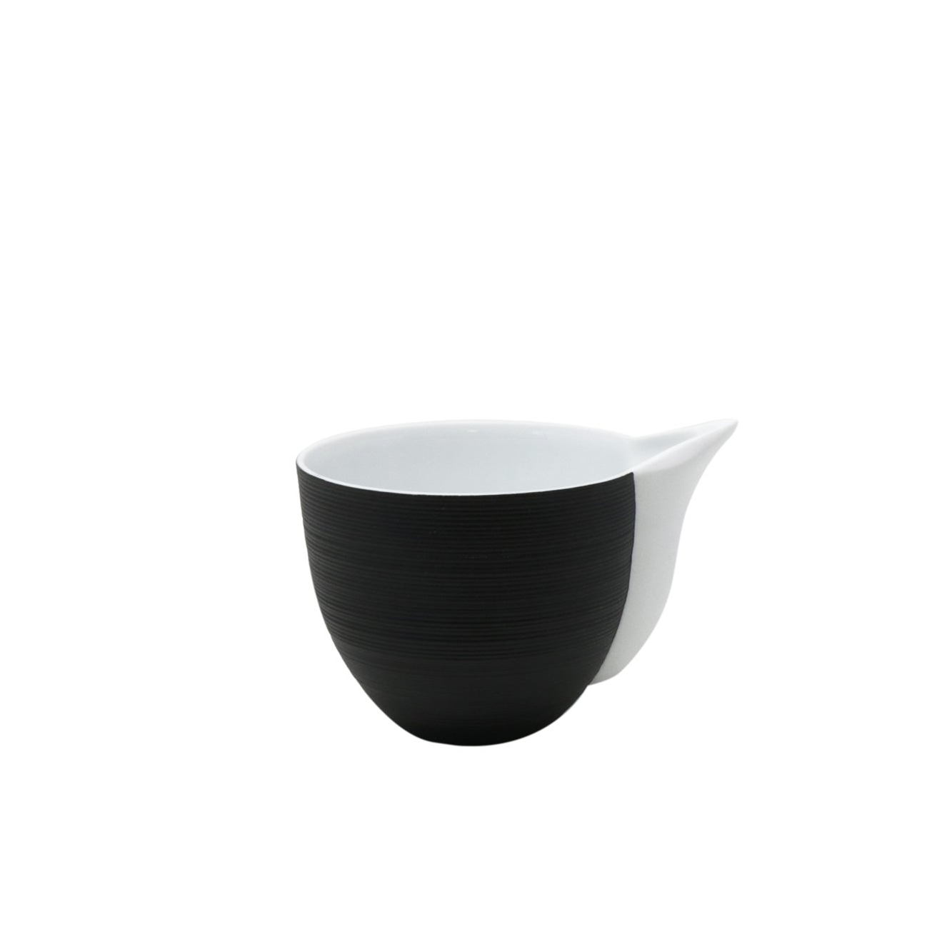 J.L Coquet, Hémisphère Black Bakelite, Creamer, large