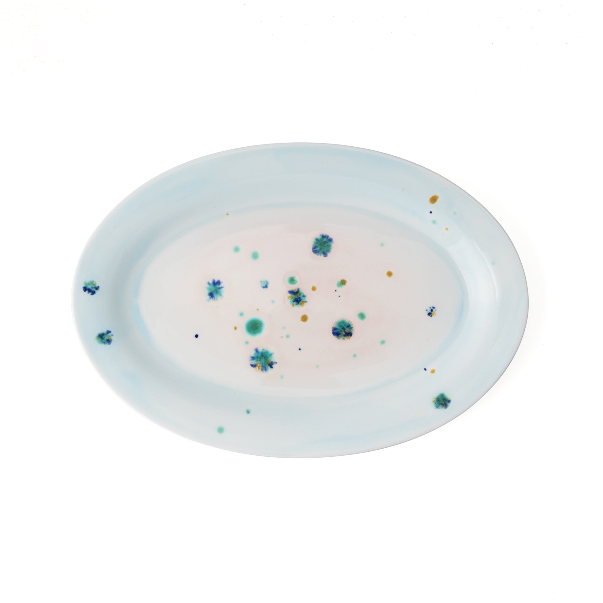 Coralla Maiuri, Winter, Oval platter with rim