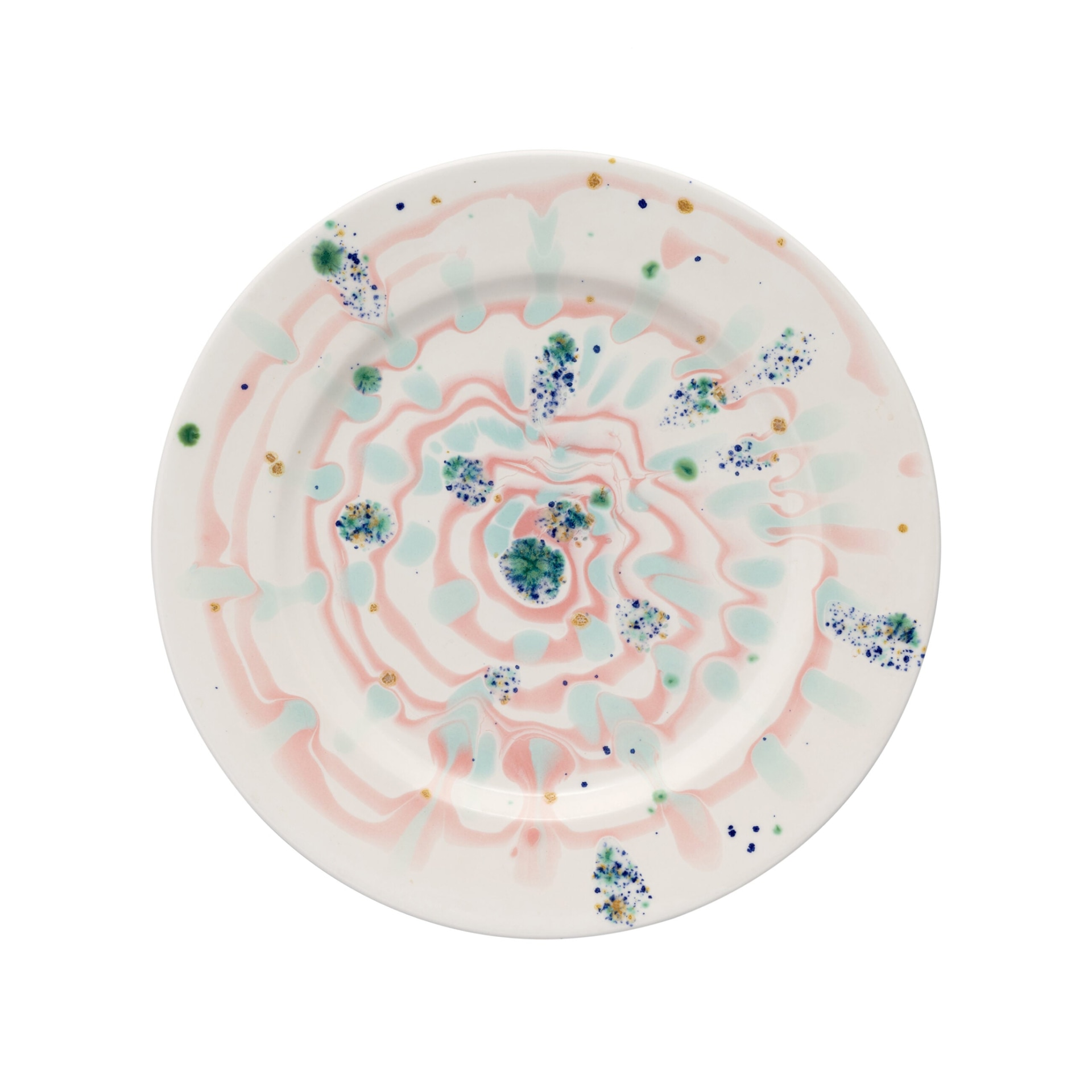 Coralla Maiuri, Winter, Dinner plate with rim, spiral