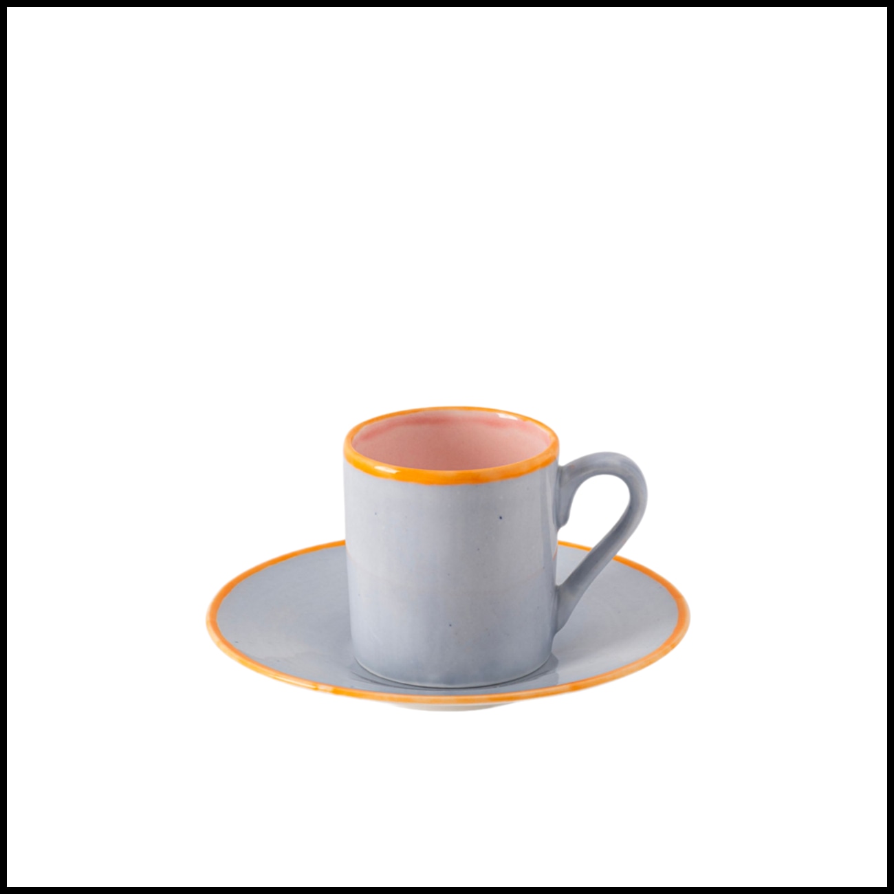 Coralla Maiuri, Gray, Espresso cup and saucer, straight