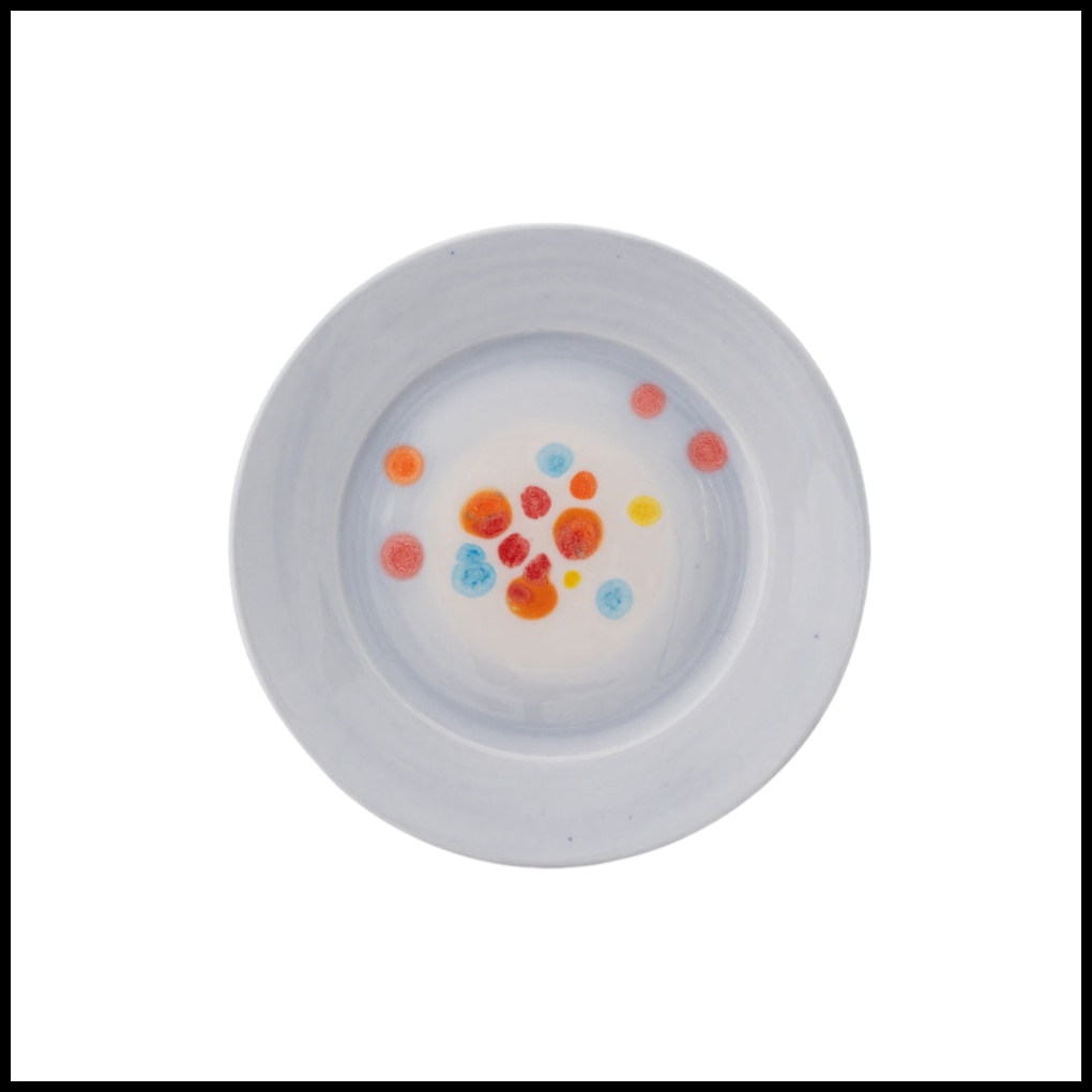 Coralla Maiuri, Gray, Bread and butter plate with rim