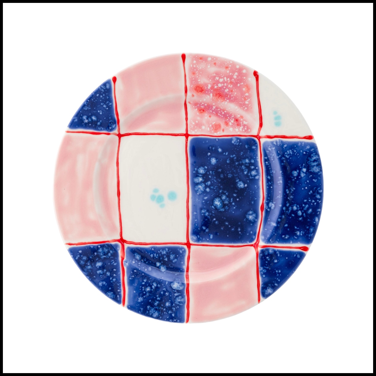 Coralla Maiuri, Tartan, Dinner plate with rim