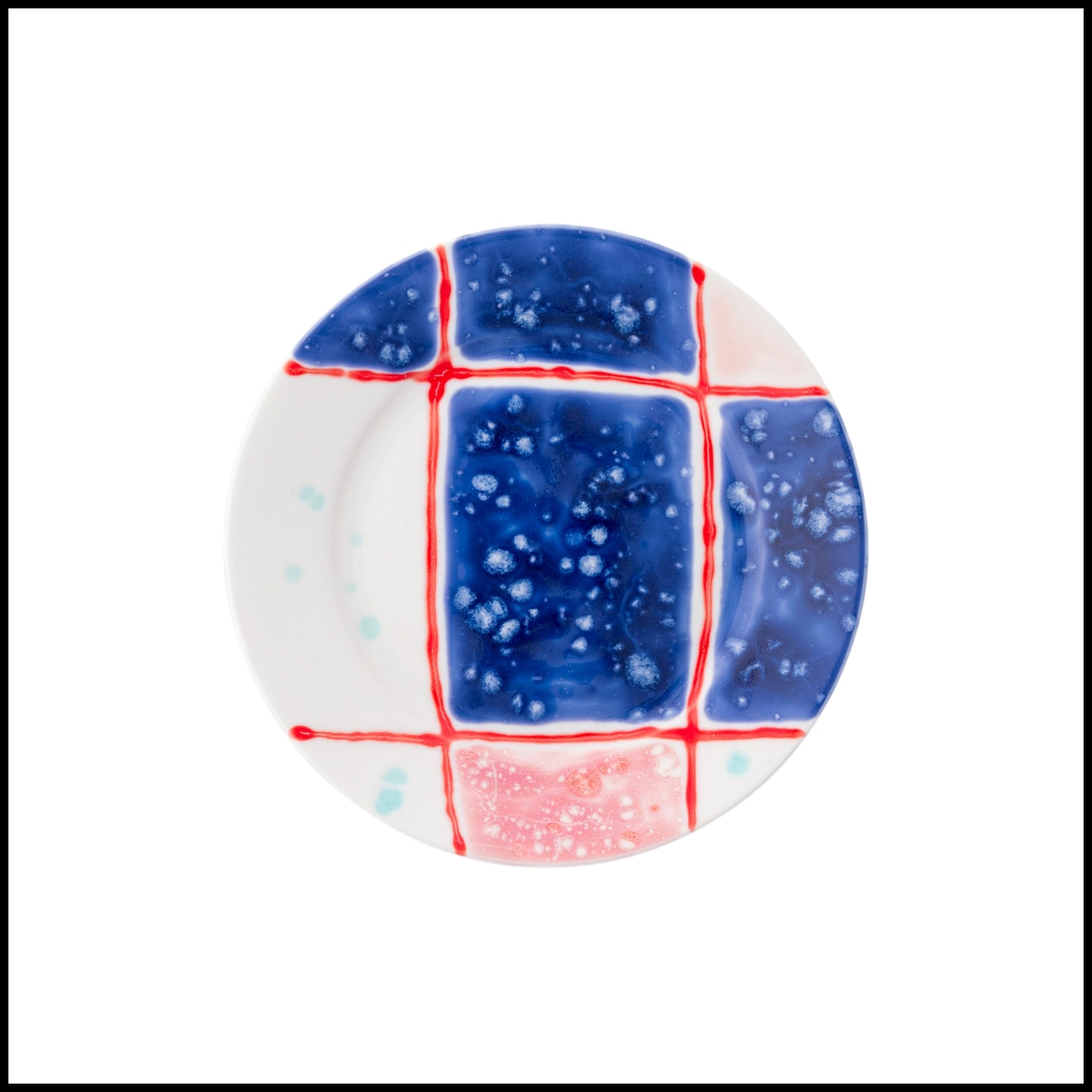 Coralla Maiuri, Tartan, Bread and butter plate with rim