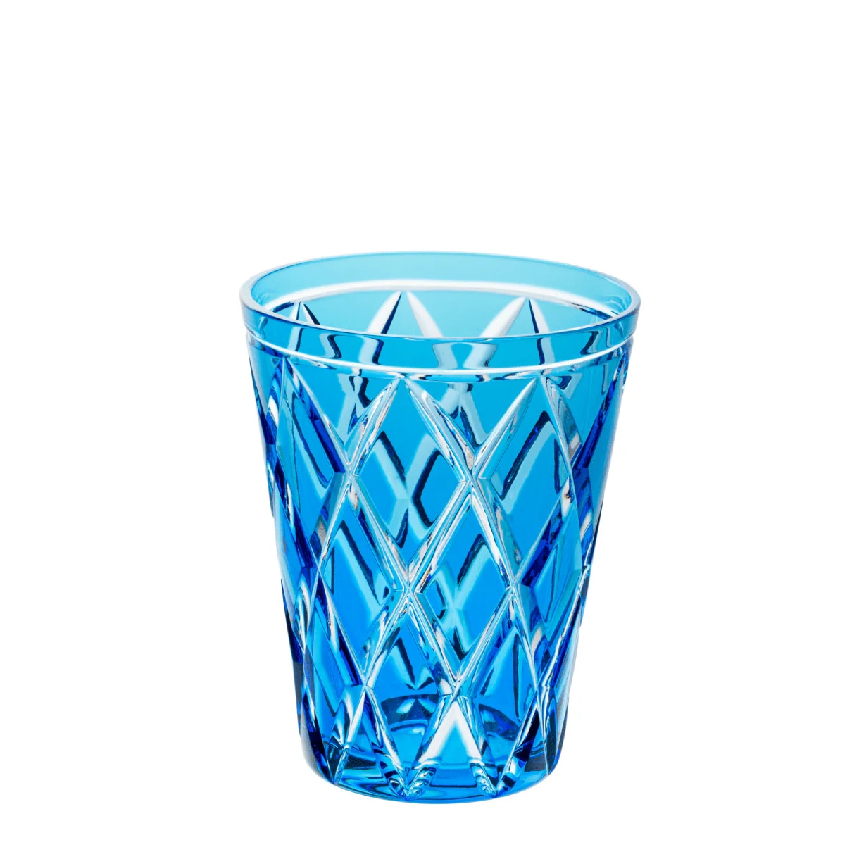Cristallerie de Montbronn, Harlequin, Tumbler, light blue