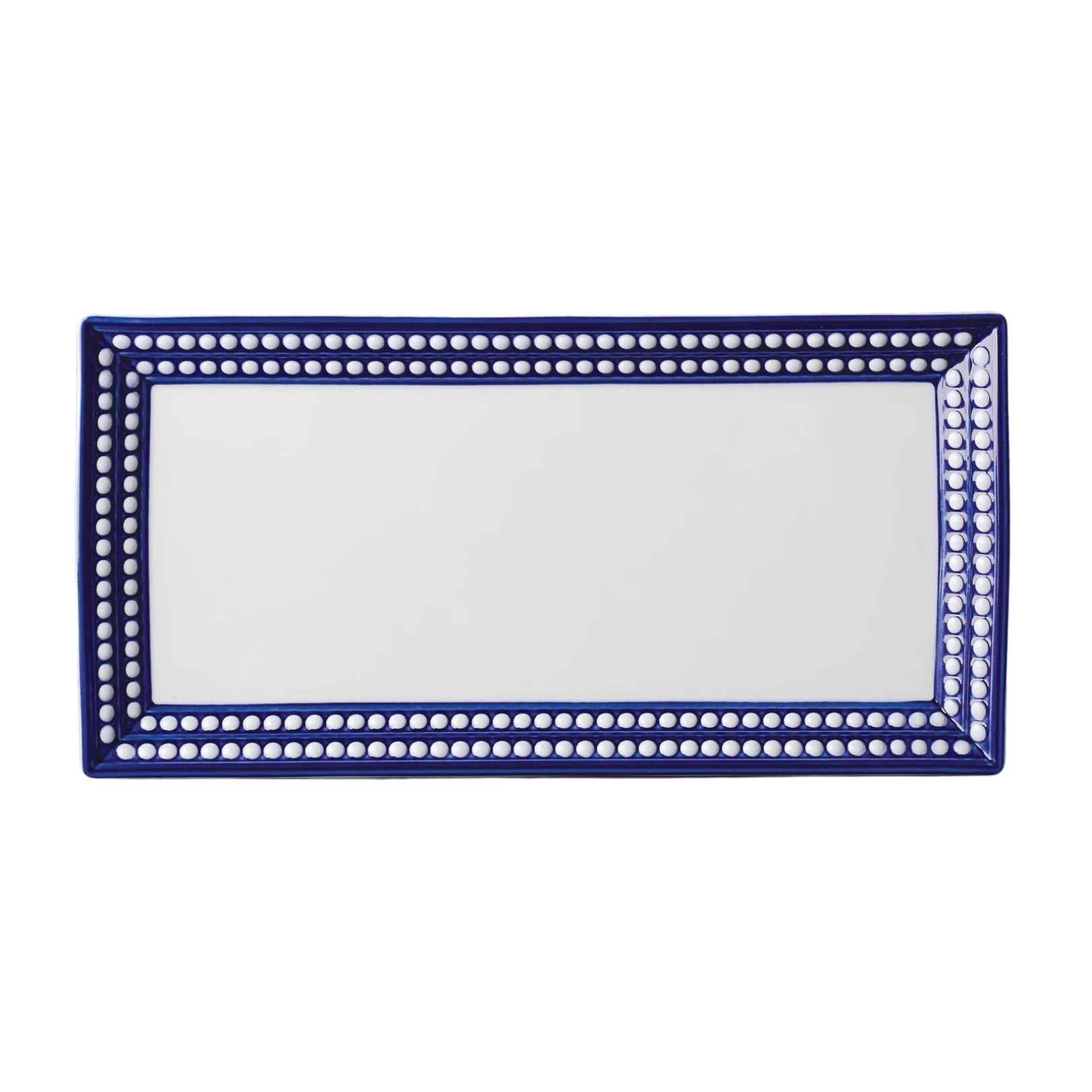 L'Objet, Perlée bleu, Rectangular platter