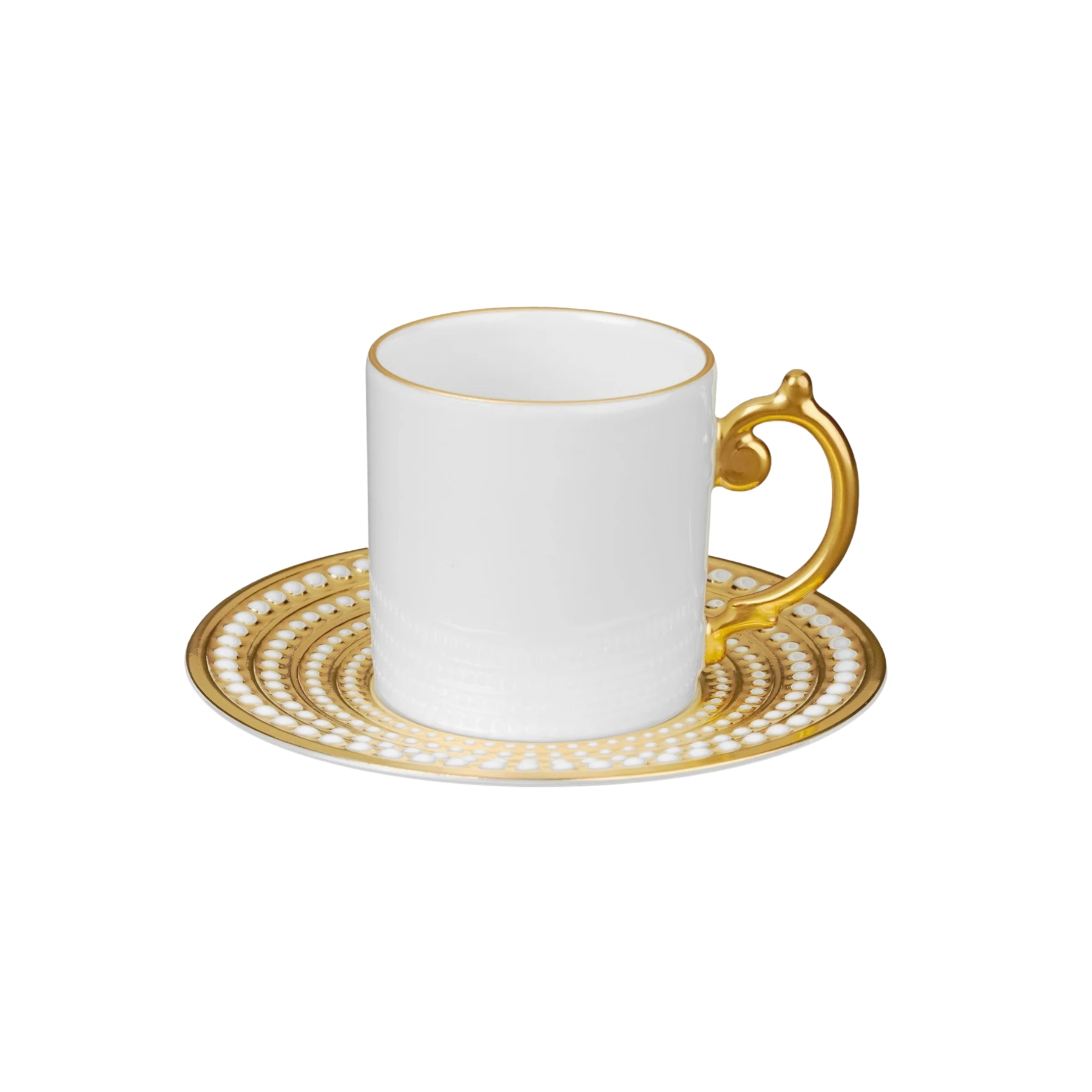 L'Objet, Perlée gold, Espresso cup and saucer
