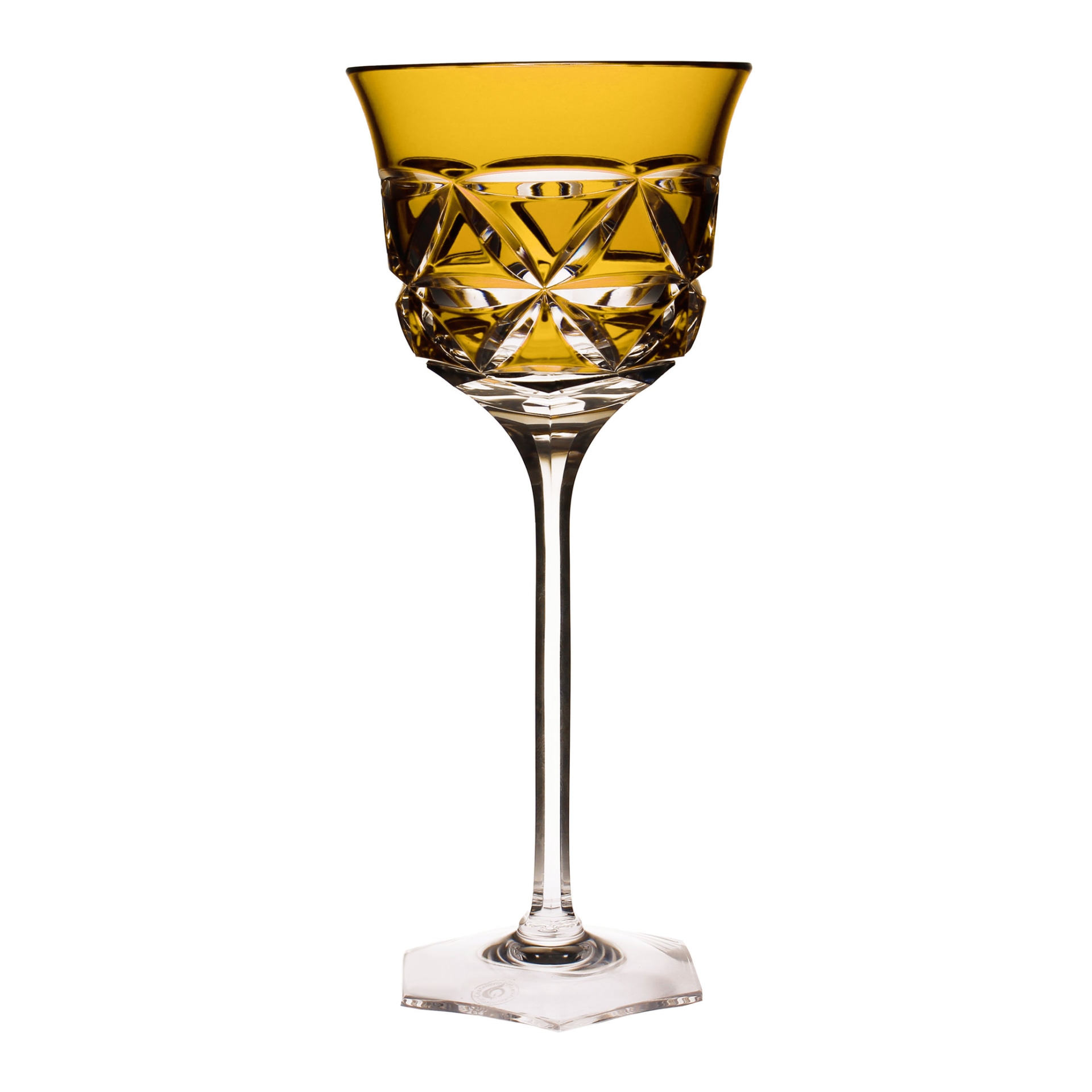Cristallerie de Montbronn, Rome, Wine glass, amber