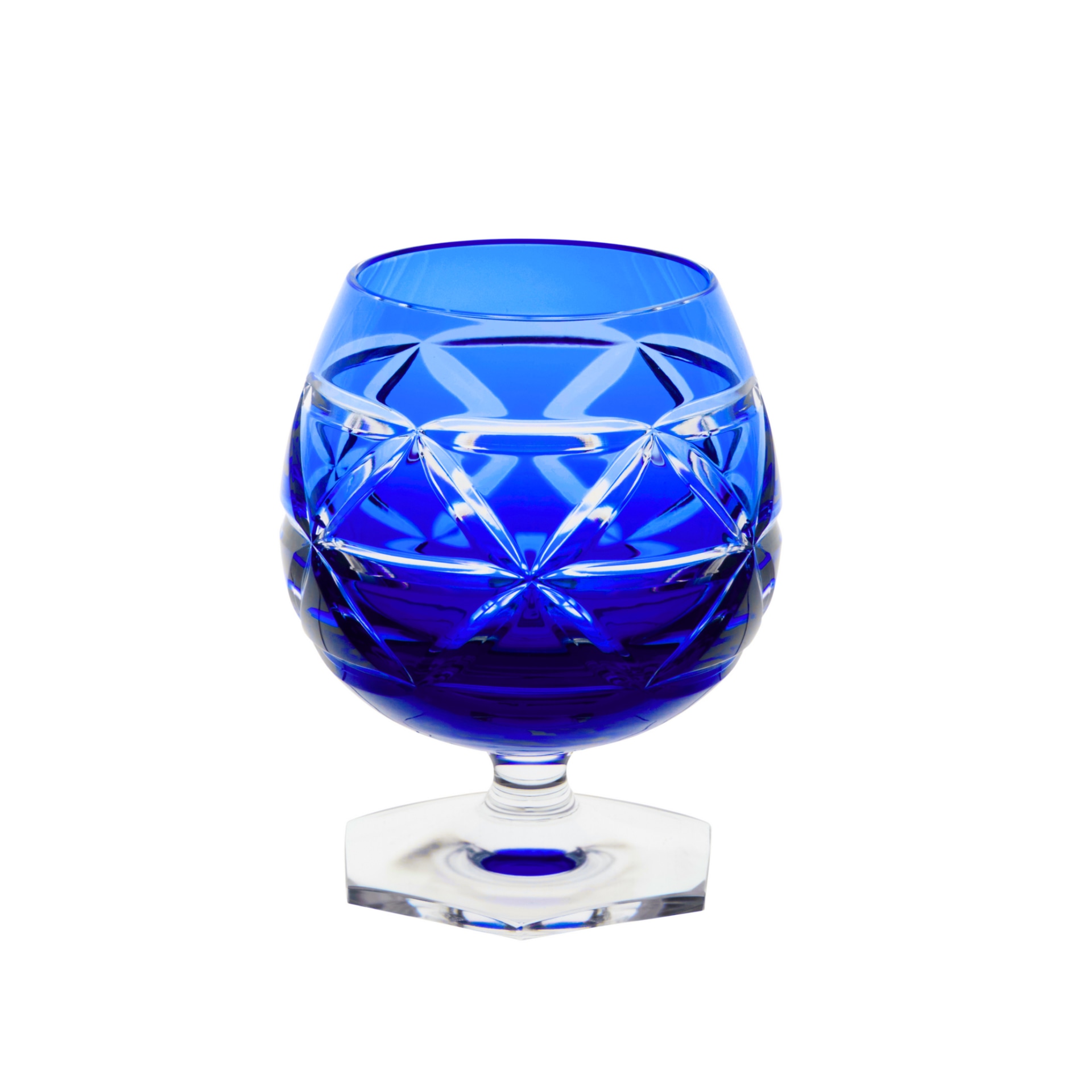 Cristallerie de Montbronn, Rome, Brandy inhaler, dark blue