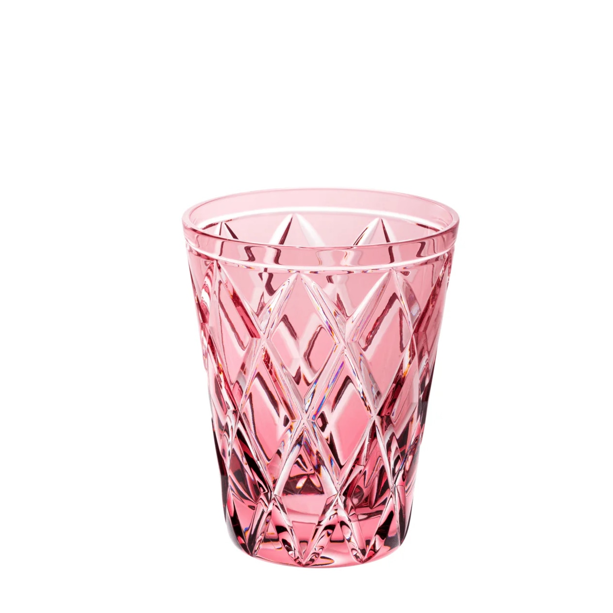 Cristallerie de Montbronn, Harlequin, Tumbler, pink
