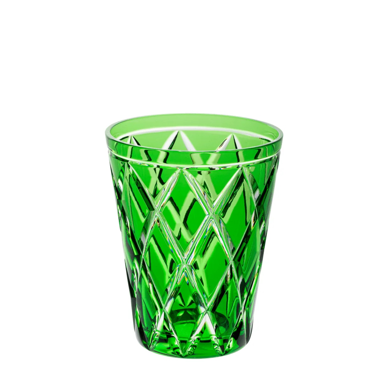 Cristallerie de Montbronn, Harlequin, Tumbler, dark green