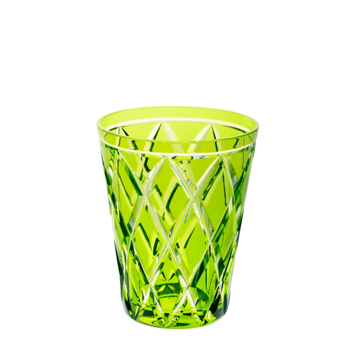 Cristallerie de Montbronn, Harlequin, Tumbler, pastel green