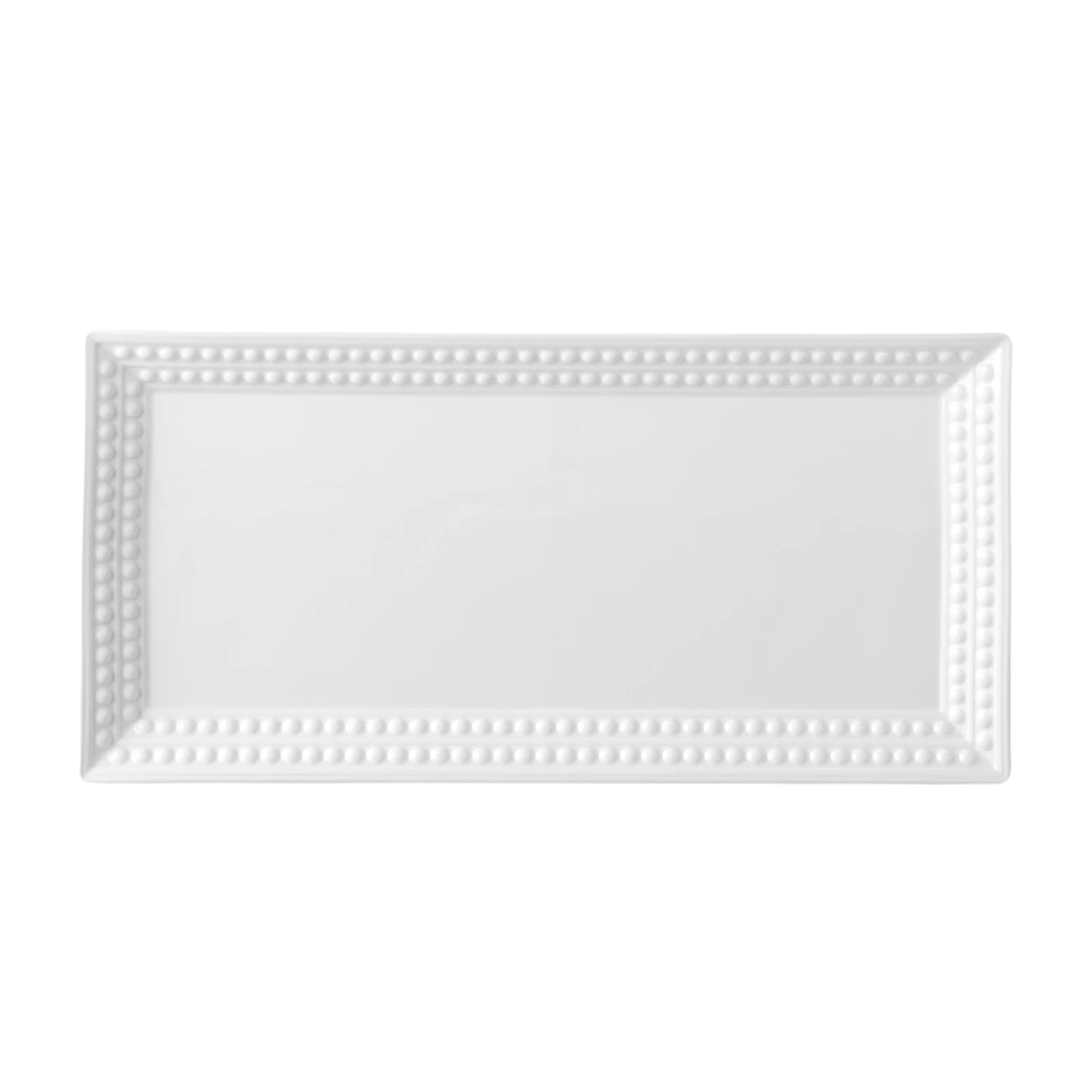 L'Objet, Perlée white, Rectangular platter